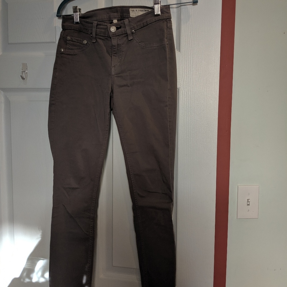Gray rag & bone Legging Jean